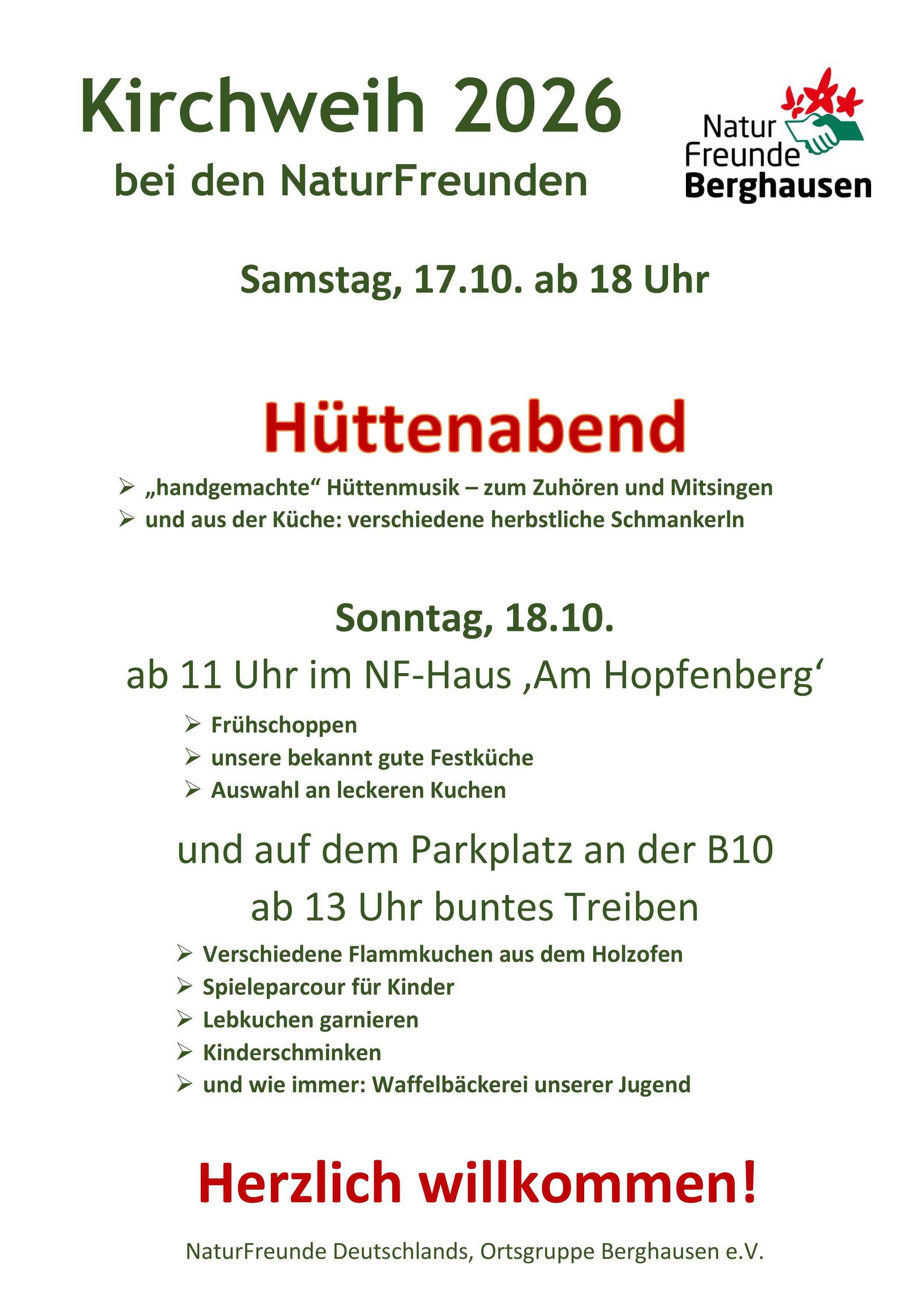 Plakat Kirchweih 2026